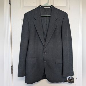 Vintage Yves Saint Laurent YSL Gray Wool Mens Sports Coat Jacket Size 40 Approx